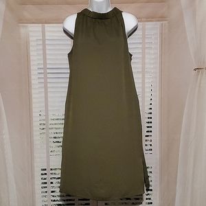 Prologue sleeveless olive green dress